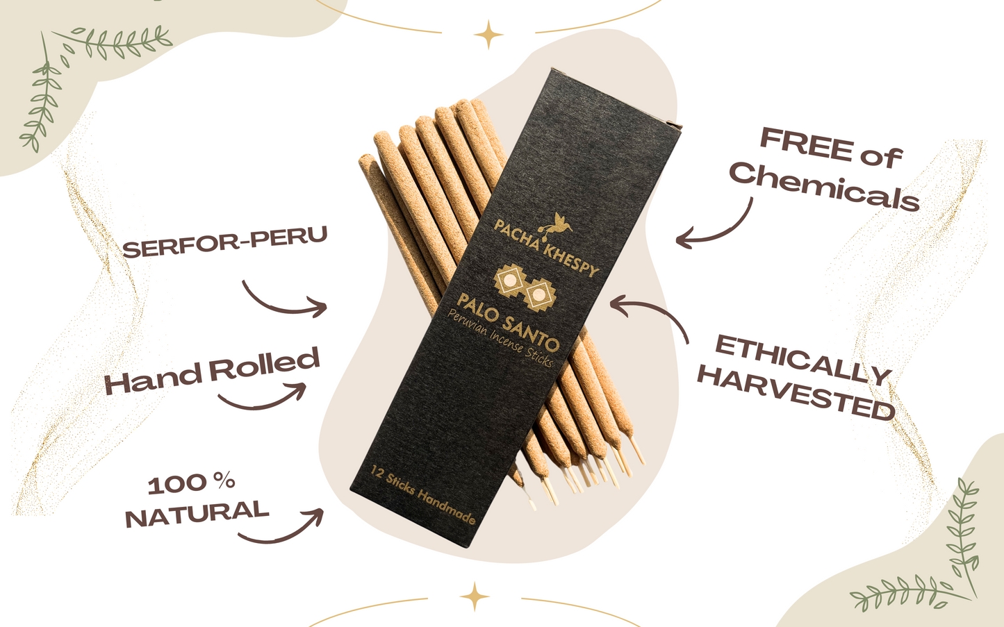Palo Santo Incense Sticks 12 Pack
